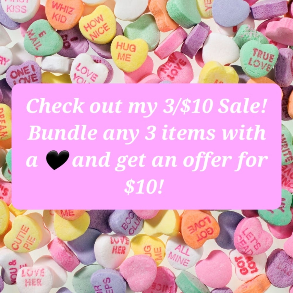 3/$10 🖤 Sale